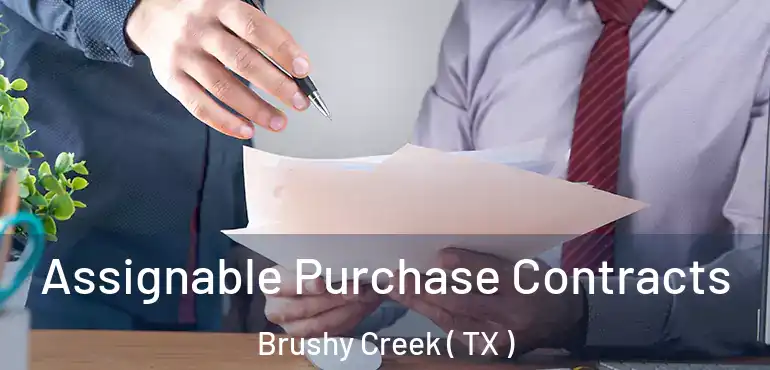  Assignable Purchase Contracts Brushy Creek ( TX )