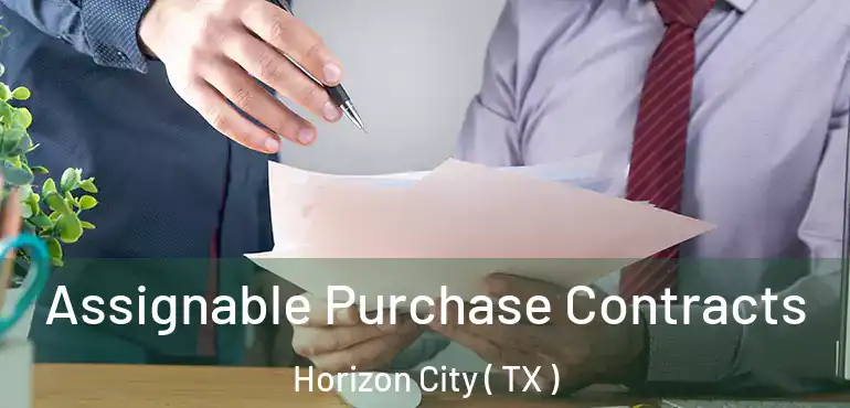  Assignable Purchase Contracts Horizon City ( TX )