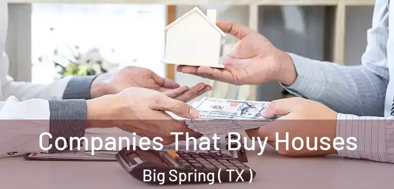  Companies That Buy Houses Big Spring ( TX )