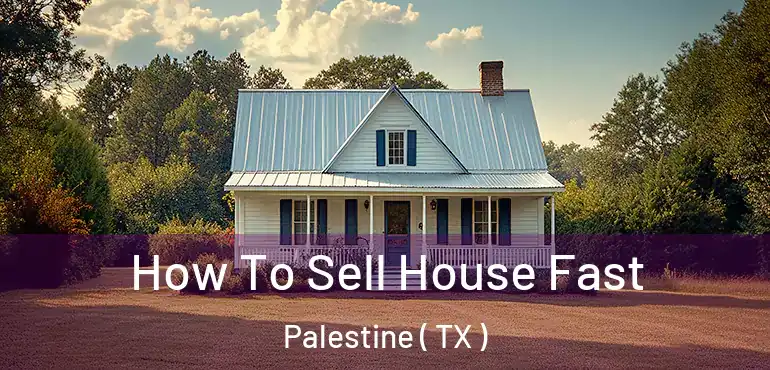  How To Sell House Fast Palestine ( TX )