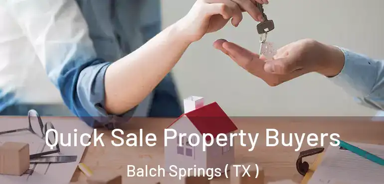  Quick Sale Property Buyers Balch Springs ( TX )