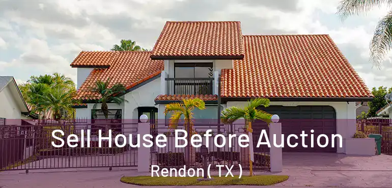  Sell House Before Auction Rendon ( TX )