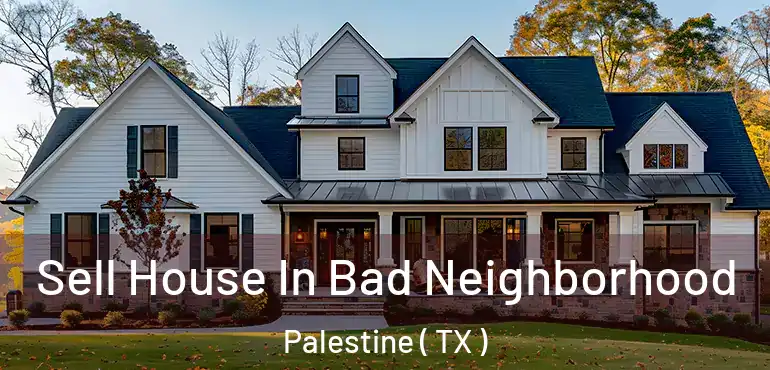  Sell House In Bad Neighborhood Palestine ( TX )