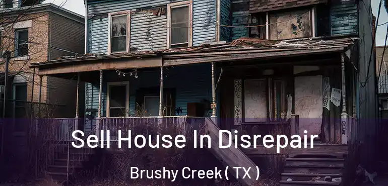  Sell House In Disrepair Brushy Creek ( TX )
