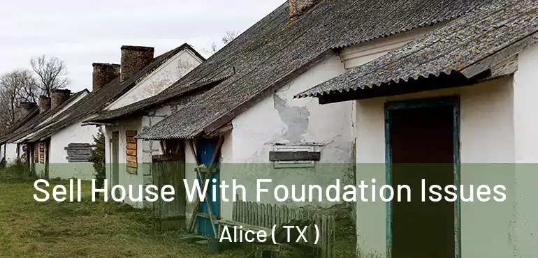  Sell House With Foundation Issues Alice ( TX )