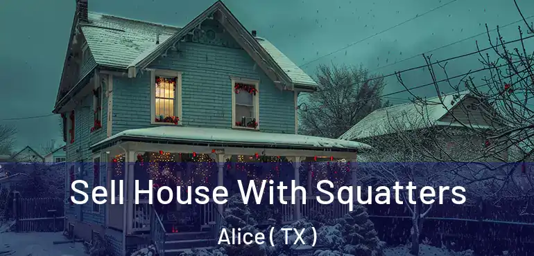  Sell House With Squatters Alice ( TX )