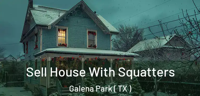  Sell House With Squatters Galena Park ( TX )