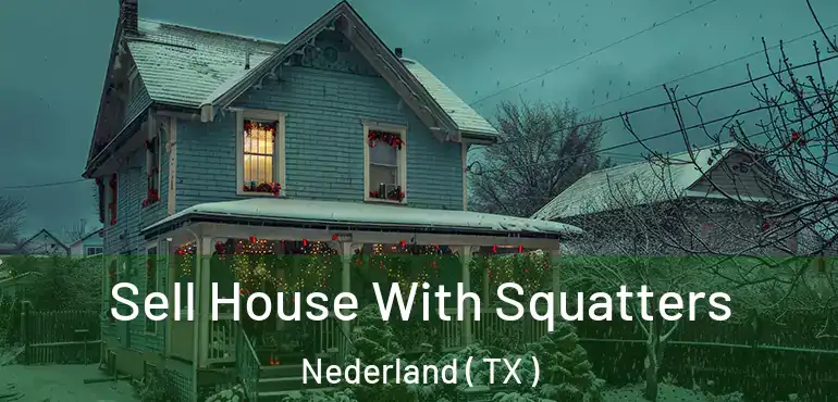  Sell House With Squatters Nederland ( TX )