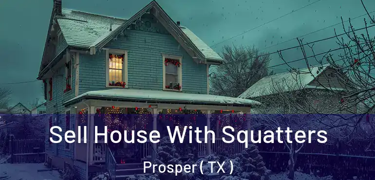  Sell House With Squatters Prosper ( TX )