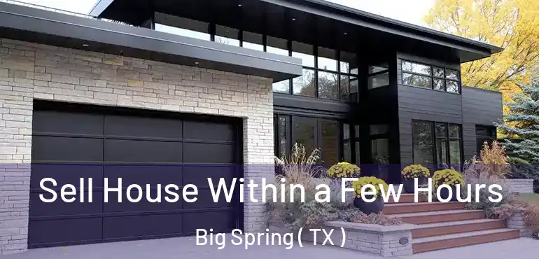  Sell House Within a Few Hours Big Spring ( TX )