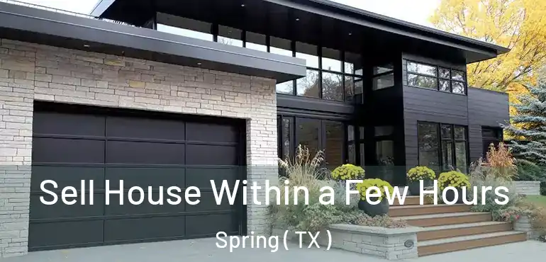  Sell House Within a Few Hours Spring ( TX )