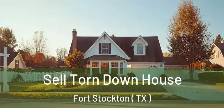  Sell Torn Down House Fort Stockton ( TX )