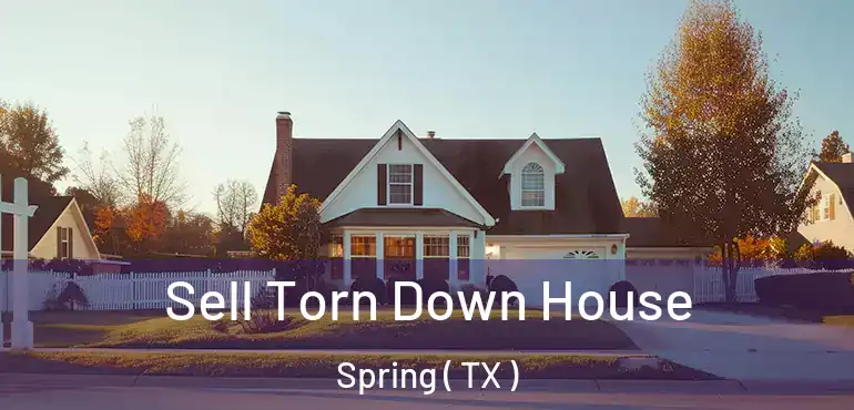  Sell Torn Down House Spring ( TX )
