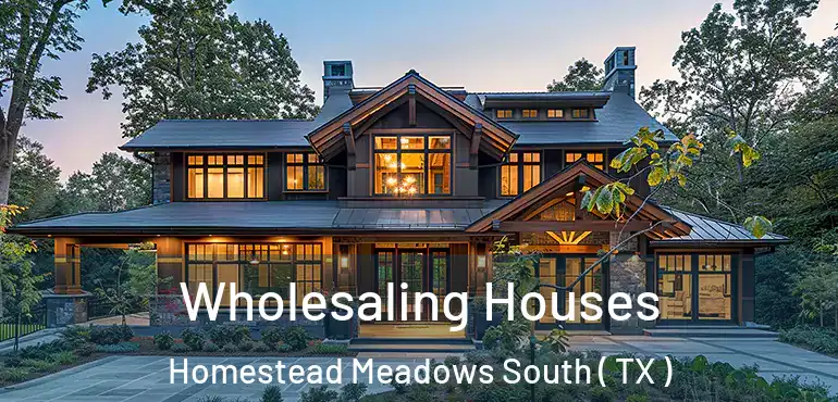  Wholesaling Houses Homestead Meadows South ( TX )