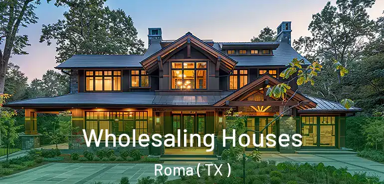  Wholesaling Houses Roma ( TX )