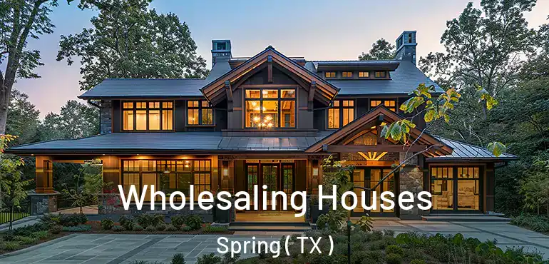  Wholesaling Houses Spring ( TX )