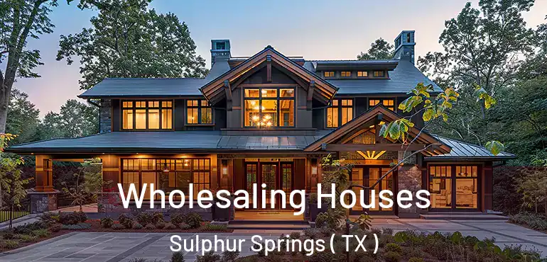  Wholesaling Houses Sulphur Springs ( TX )